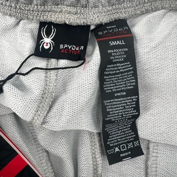 NWT Spyder Active Gray Black Jogger Pants Size Small Men’s